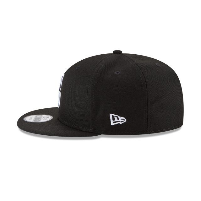 Seattle Mariners MLB New Era pour hommes, noir et blanc, 9Fifty Basic Snapback