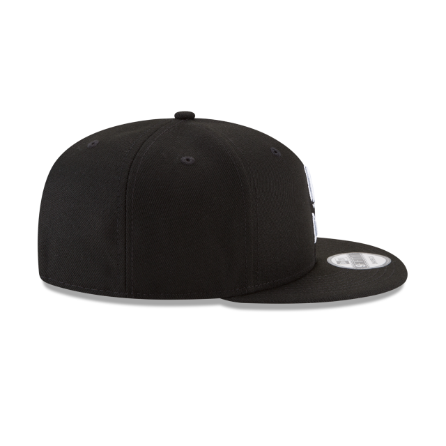 Seattle Mariners MLB New Era pour hommes, noir et blanc, 9Fifty Basic Snapback