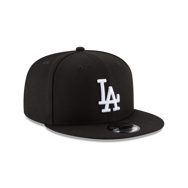 Los Angeles Dodgers MLB New Era Men's Black White 9Fifty Basic Snapback