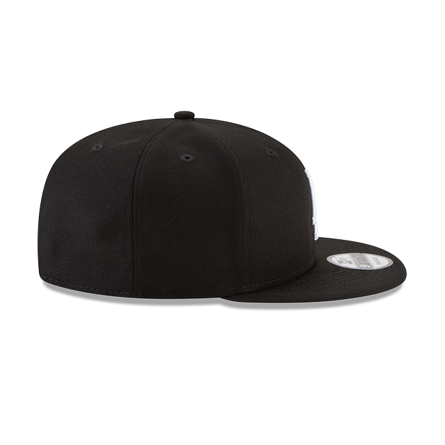 Los Angeles Dodgers MLB New Era Men's Black White 9Fifty Basic Snapback