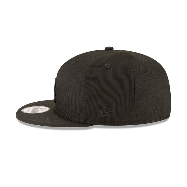 Los Angeles Dodgers MLB New Era pour hommes, noir sur noir 9Fifty Basic Snapback