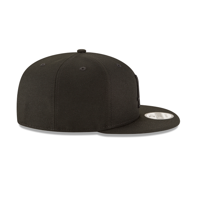 Los Angeles Dodgers MLB New Era pour hommes, noir sur noir 9Fifty Basic Snapback