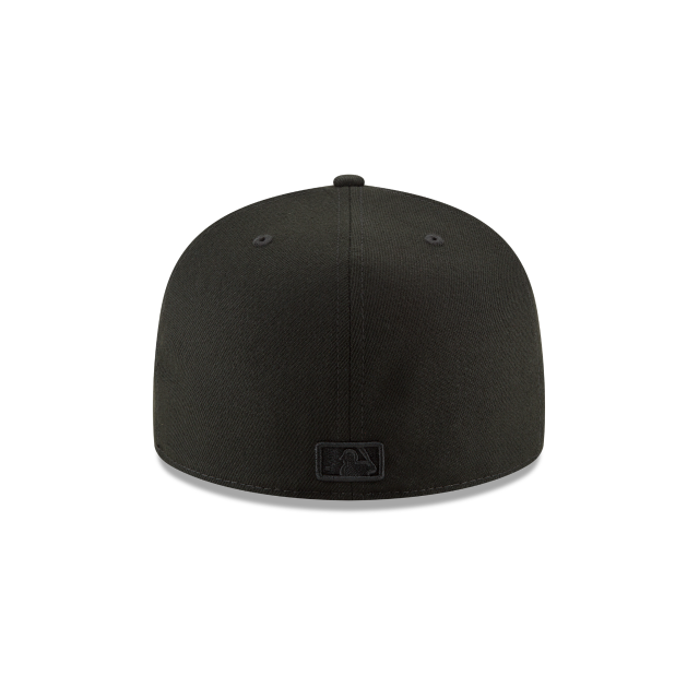 Los Angeles Dodgers MLB New Era Men's Black On Black 59Fifty Basic Fitted Hat