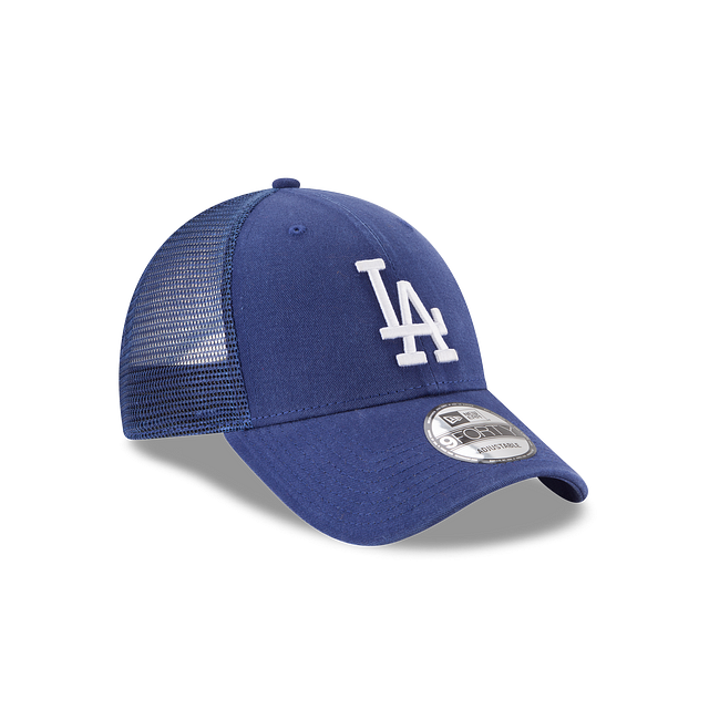 Los Angeles Dodgers MLB New Era Casquette réglable bleu royal 9Forty Trucker pour hommes