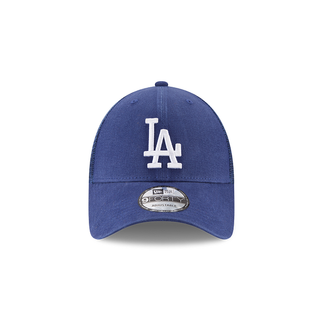 Los Angeles Dodgers MLB New Era Casquette réglable bleu royal 9Forty Trucker pour hommes