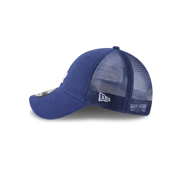 Los Angeles Dodgers MLB New Era Casquette réglable bleu royal 9Forty Trucker pour hommes