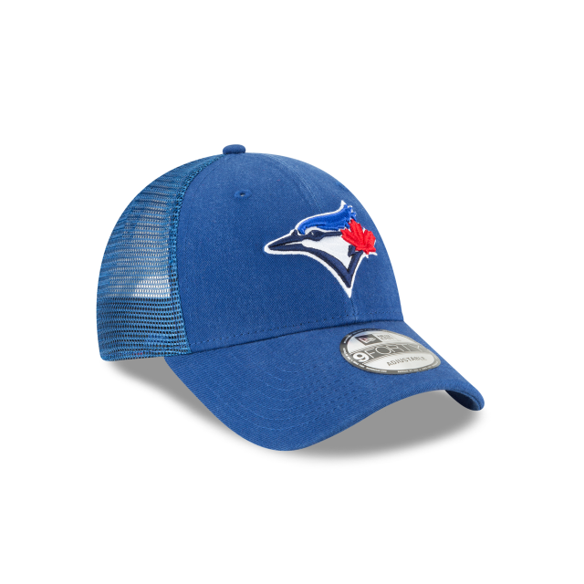 Toronto Blue Jays MLB New Era Men's Royal Blue 9Forty Primary Logo Trucker Adjustable Hat