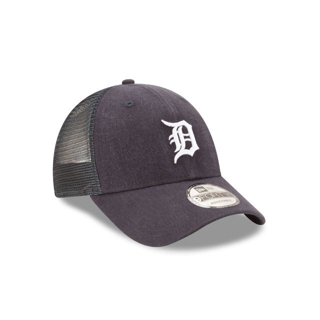 Casquette réglable de camionneur avec logo principal bleu marine 9Forty des Detroit Tigers MLB New Era pour hommes