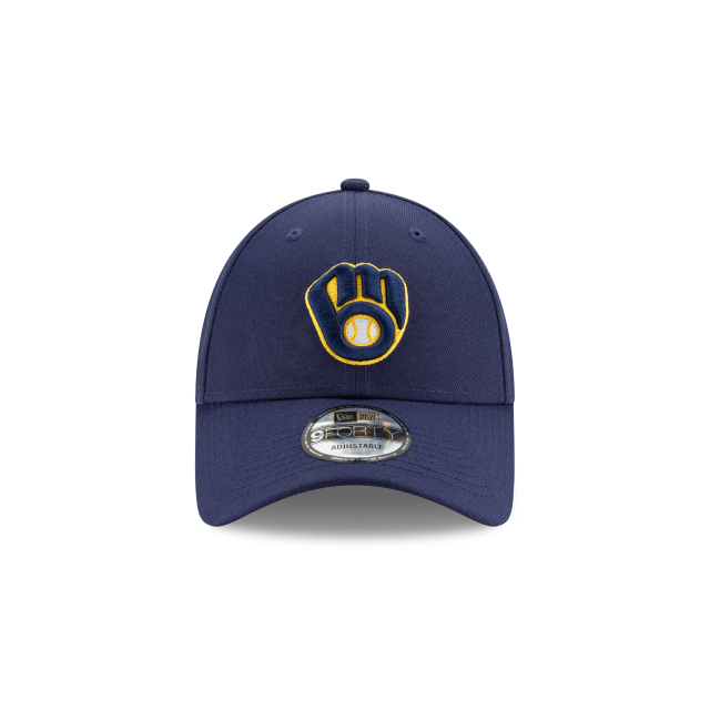 Milwaukee Brewers MLB New Era Youth Navy 9Forty The League Adjustable Hat