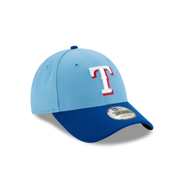 Texas Rangers MLB New Era Men's Light Blue 9Forty The League Adjustable Hat