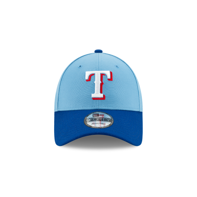 Texas Rangers MLB New Era Men's Light Blue 9Forty The League Adjustable Hat