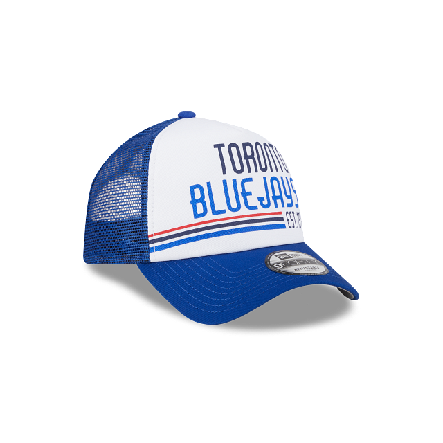 Toronto Blue Jays MLB New Era Men's Royal Blue 9Forty Stacked Foam Trucker Adjustable Hat