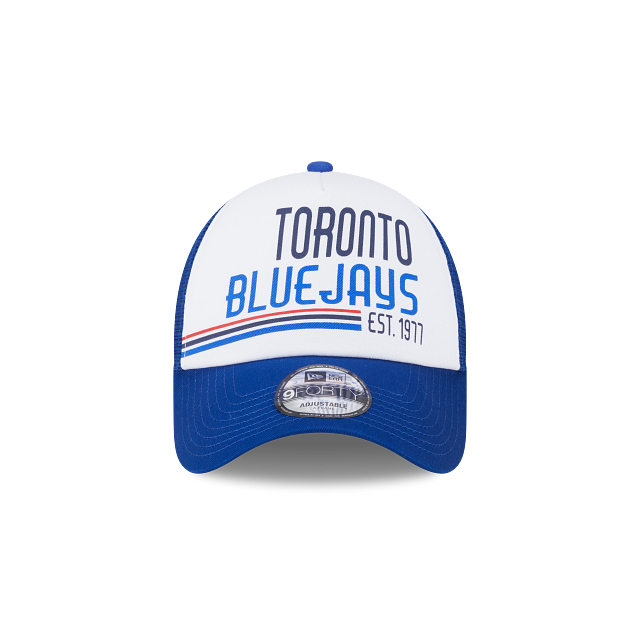 Toronto Blue Jays MLB New Era Men's Royal Blue 9Forty Stacked Foam Trucker Adjustable Hat