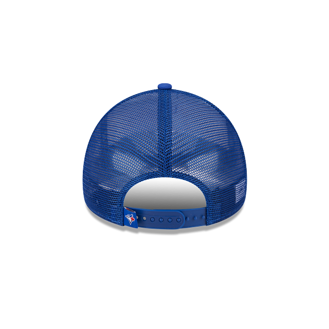 Toronto Blue Jays MLB New Era Casquette réglable bleu royal 9Forty Stacked Foam Trucker pour hommes