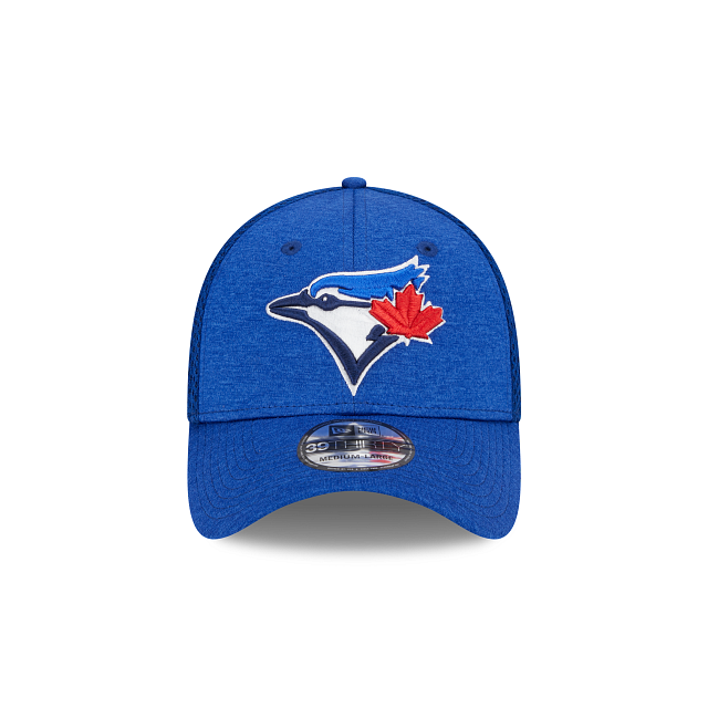 Casquette extensible à rayures Royal 39Thirty MLB New Era des Blue Jays de Toronto pour hommes