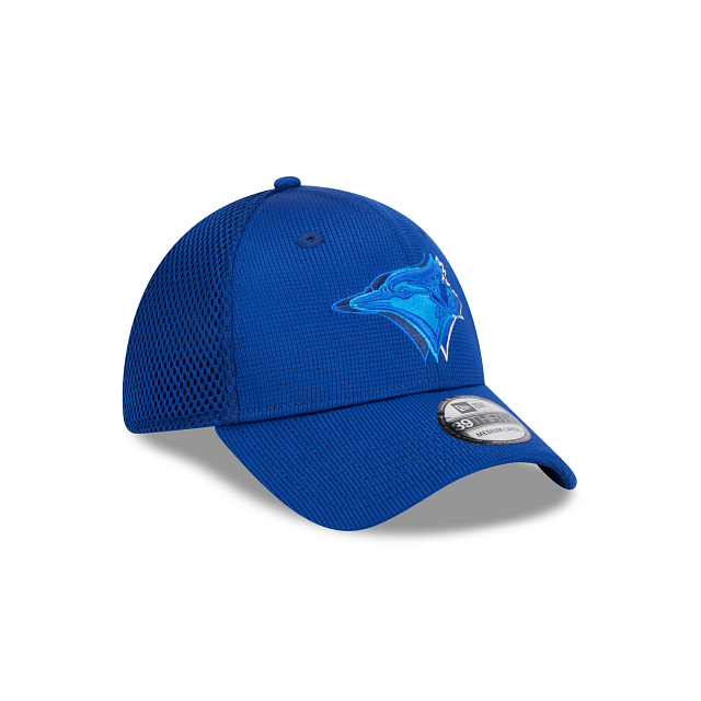 Casquette extensible Royal 39Thirty Overlap MLB New Era des Blue Jays de Toronto pour hommes