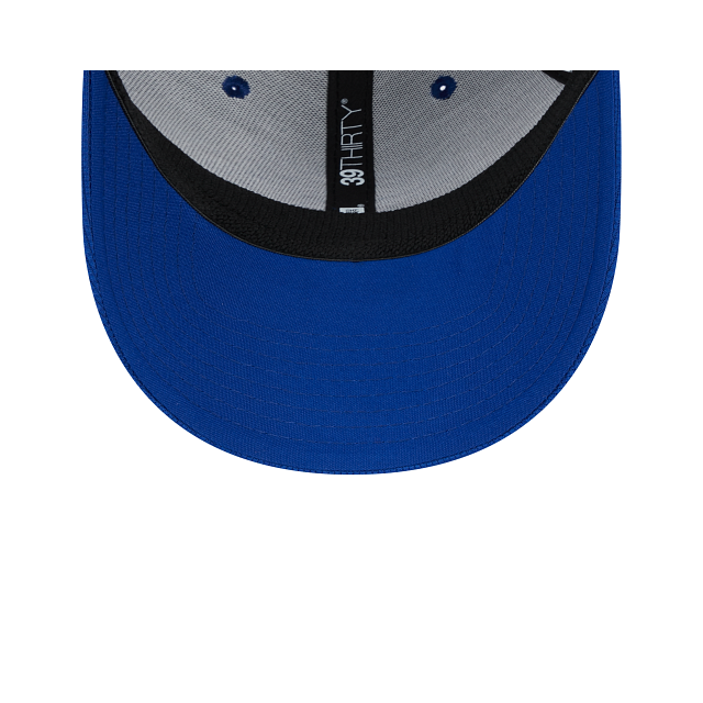Toronto Blue Jays MLB New Era Men's Royal 39Thirty Overlap Stretch Fit Hat