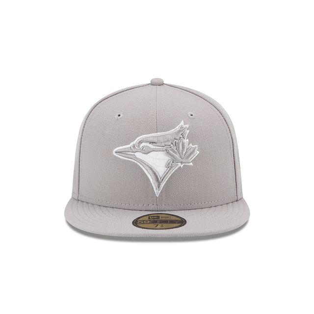 Casquette ajustée 59Fifty gris blanc MLB New Era des Blue Jays de Toronto pour hommes