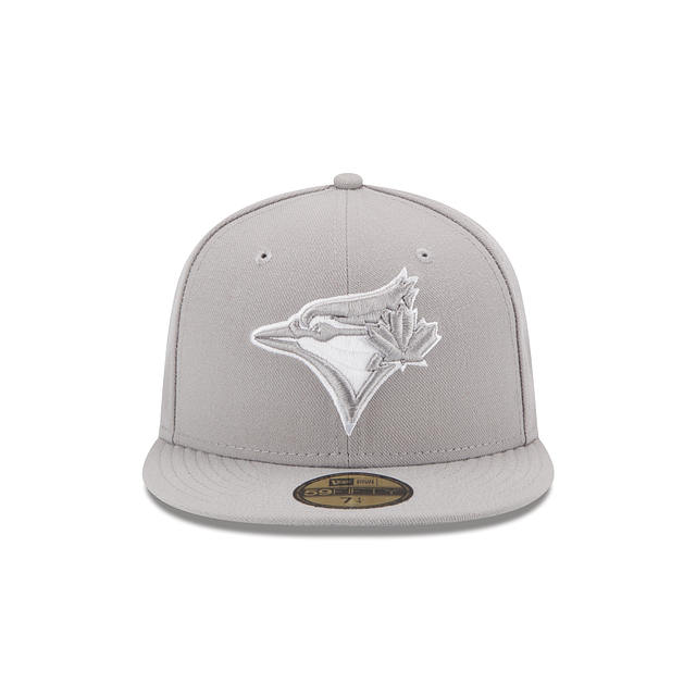 Toronto Blue Jays MLB New Era Men's Grey White 59Fifty Fitted Hat