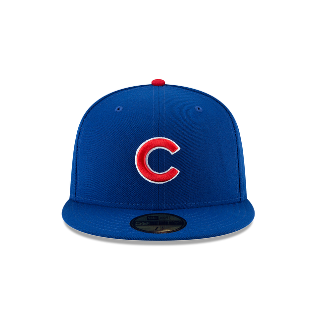 Casquette ajustée sur le terrain Royal 59Fifty des Chicago Cubs MLB New Era pour hommes