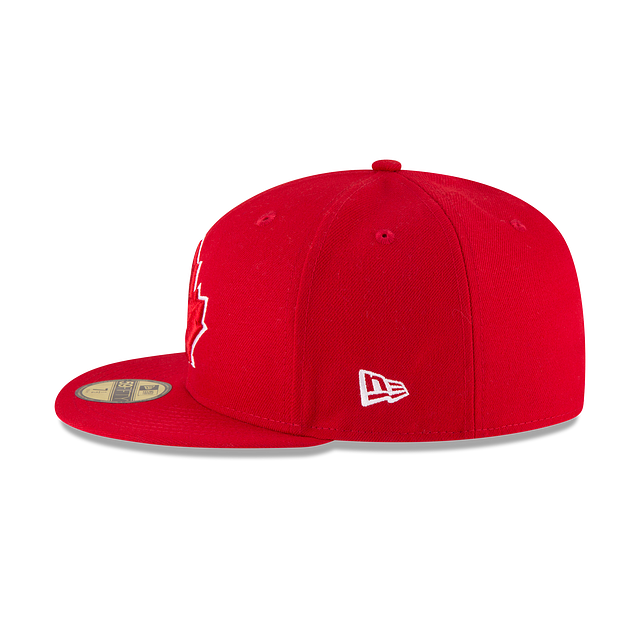 Casquette ajustée alternative rouge 59Fifty Authentic Collection des Blue Jays de Toronto MLB New Era pour hommes