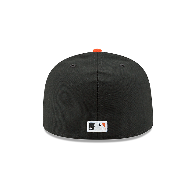 Baltimore Orioles MLB New Era Men's Black Orange 59Fifty Authentic Collection Road Fitted Hat