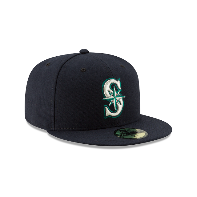 Seattle Mariners MLB New Era Men's Navy 59Fifty Authentic Collection On Field Fitted Hat