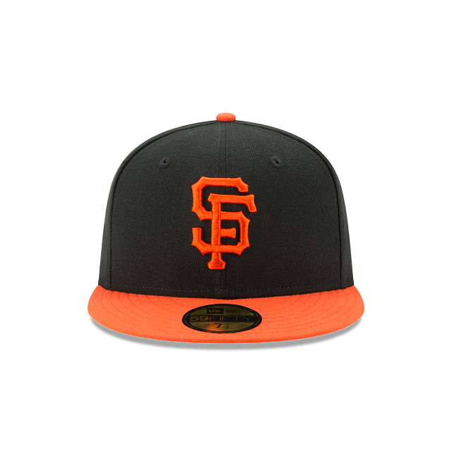 San Francisco Giants MLB New Era Men's Black / Orange 59Fifty Authentic Collection Alternate Fitted Hat