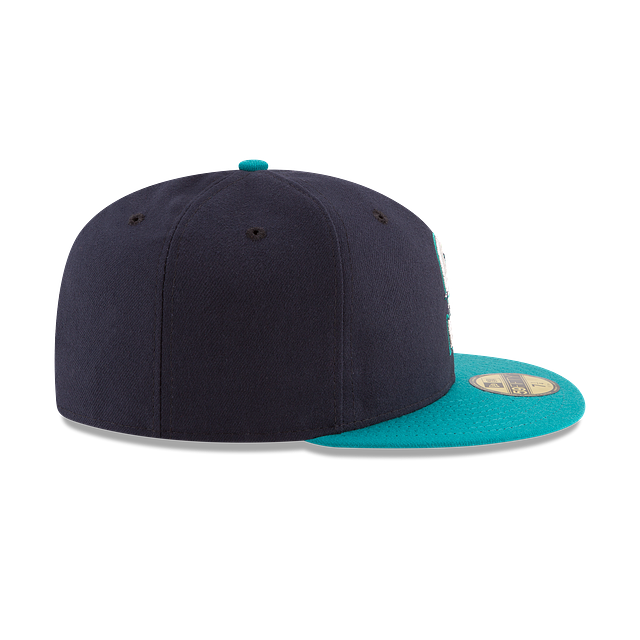 Seattle Mariners MLB New Era Men's Navy / Teal 59Fifty Authentic Collection Alternate Fitted Hat