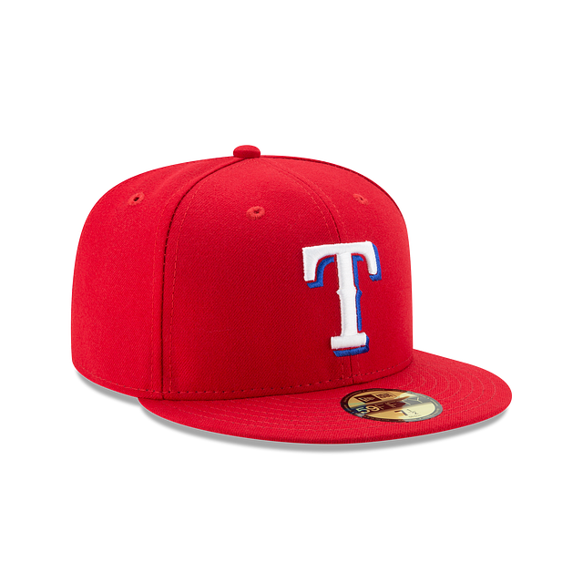 Texas Rangers MLB New Era Casquette ajustée alternative 59Fifty Authentic Collection pour hommes de coloris rouge 