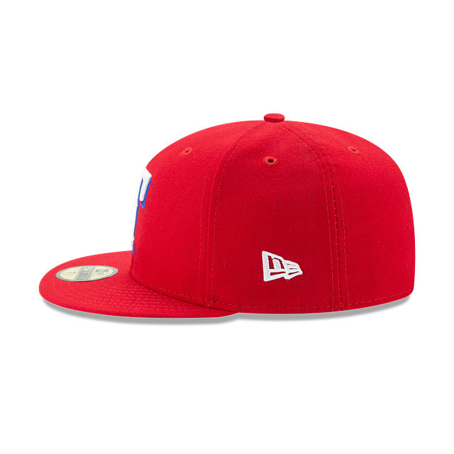 Texas Rangers MLB New Era Casquette ajustée alternative 59Fifty Authentic Collection pour hommes de coloris rouge 