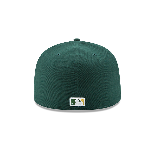 Oakland Athletics MLB New Era Men's Green 59Fifty Authentic Collection Road Fitted Hat