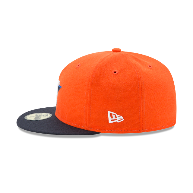 Houston Astros MLB New Era Men's Orange/Navy 59Fifty Authentic Collection Alternate Fitted Hat