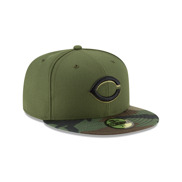 Cincinnati Reds MLB New Era Men's Camo 59Fifty Authentic Collection Alternate Fitted Hat