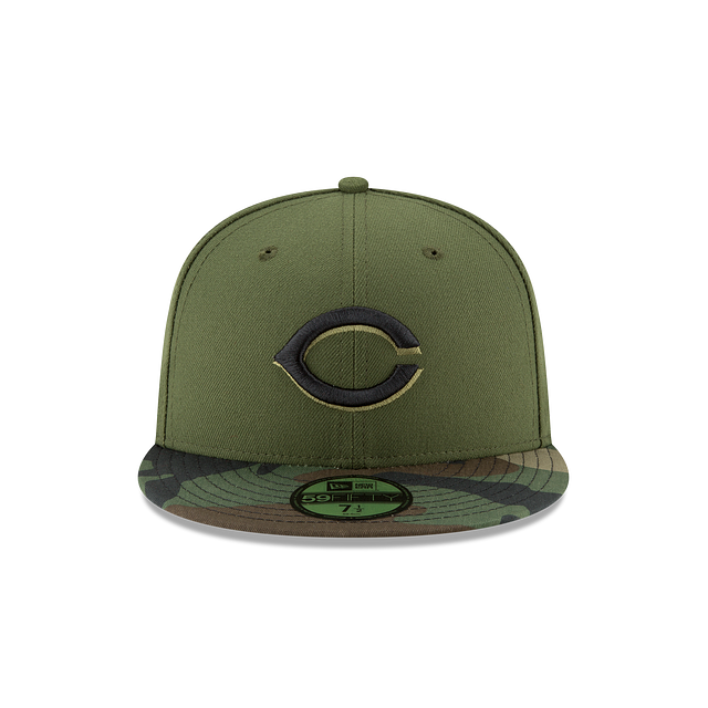 Cincinnati Reds MLB New Era Men's Camo 59Fifty Authentic Collection Alternate Fitted Hat