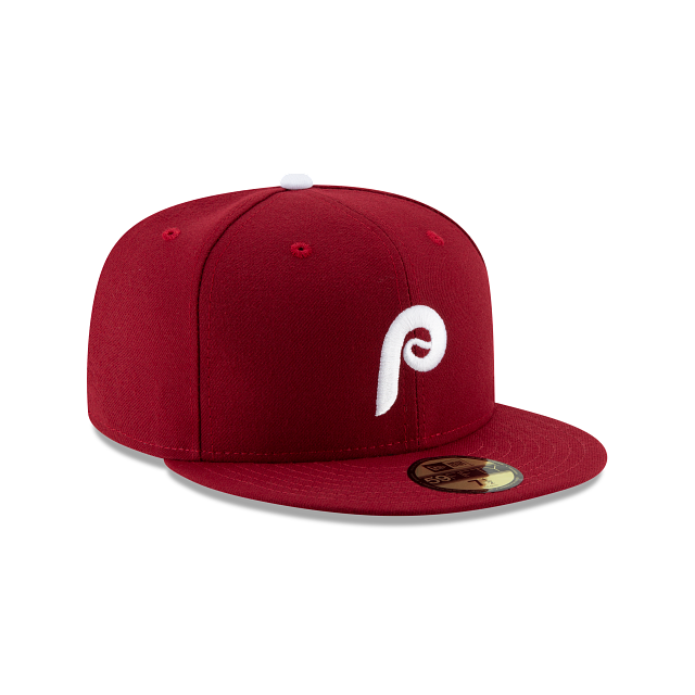 Philadelphia Phillies MLB New Era Men's Burgundy 59Fifty Authentic Collection Alternate Fitted Hat