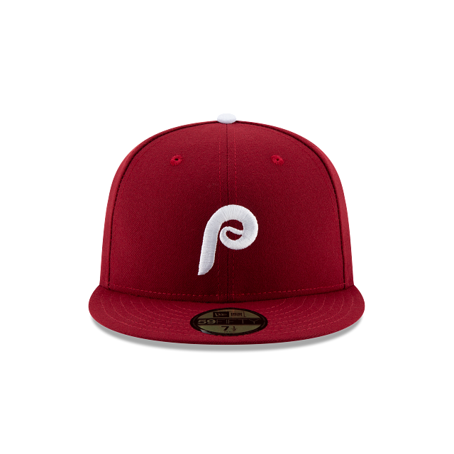 Philadelphia Phillies MLB New Era Men's Burgundy 59Fifty Authentic Collection Alternate Fitted Hat