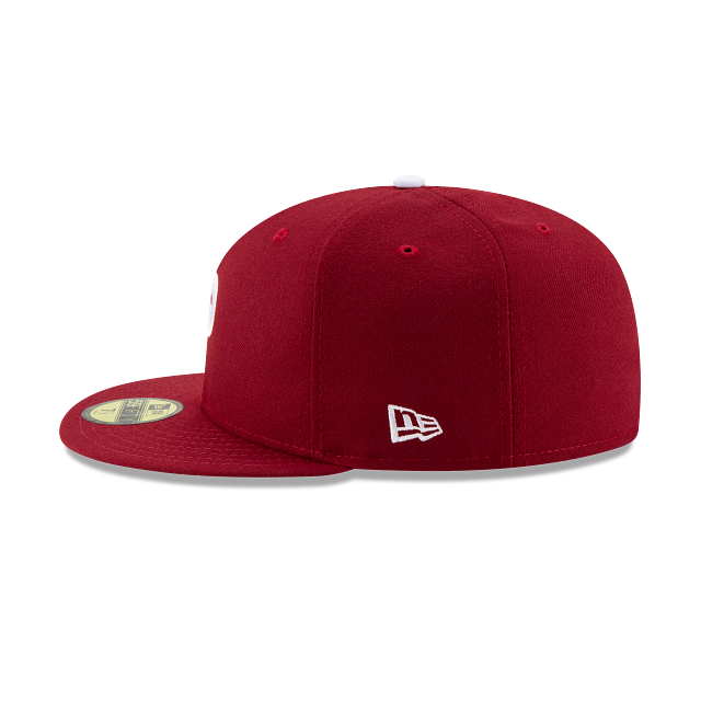 Philadelphia Phillies MLB New Era Men's Burgundy 59Fifty Authentic Collection Alternate Fitted Hat