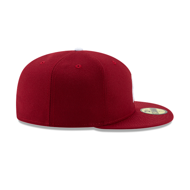 Philadelphia Phillies MLB New Era Men's Burgundy 59Fifty Authentic Collection Alternate Fitted Hat