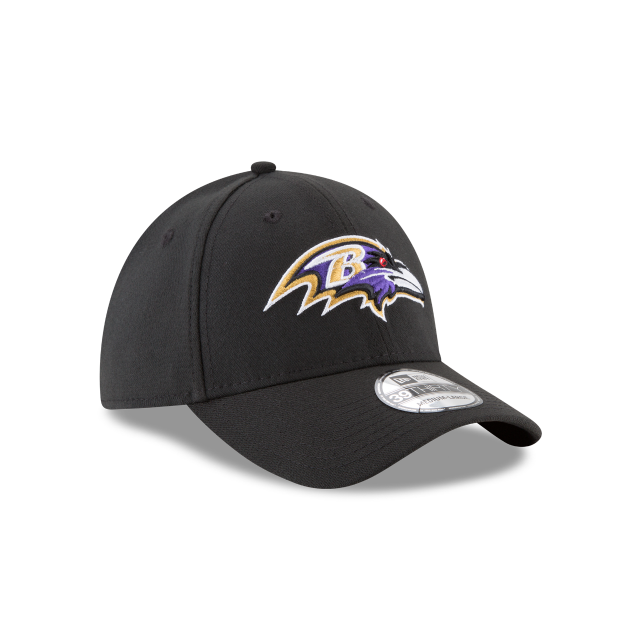 Casquette extensible classique noire 39Thirty Team New Era des Ravens de Baltimore pour hommes