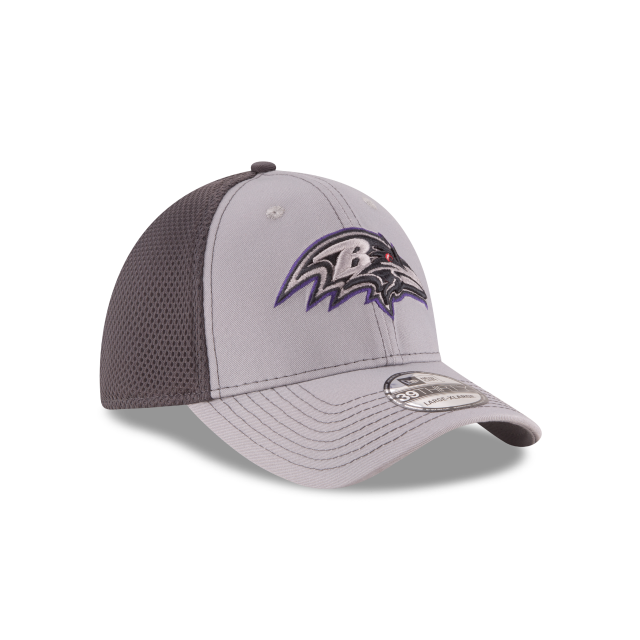 Baltimore Ravens NFL New Era Casquette extensible grise 39Thirty Greyed Out Neo 2 pour hommes