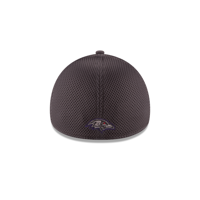 Baltimore Ravens NFL New Era Men's Grey 39Thirty Grayed Out Neo 2 Stretch Fit Hat