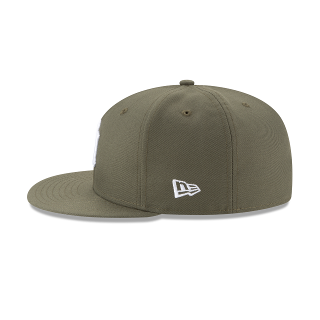 Casquette ajustée de base olive 59Fifty MLB New Era des Dodgers de Los Angeles pour hommes