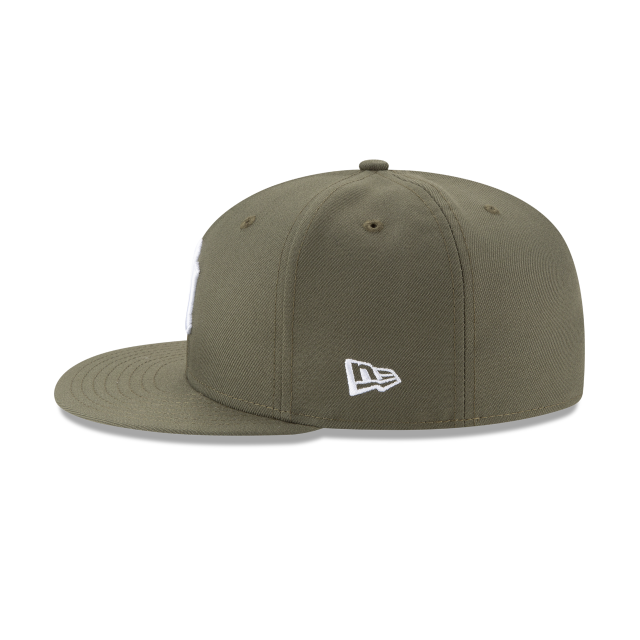 Los Angeles Dodgers MLB New Era Men's Olive 59Fifty Basic Fitted Hat