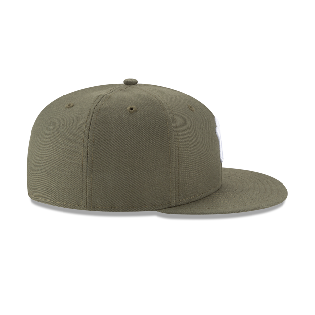 Casquette ajustée de base olive 59Fifty MLB New Era des Dodgers de Los Angeles pour hommes