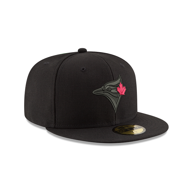 Casquette ajustée noire 59Fifty Red Leaf MLB New Era des Blue Jays de Toronto pour hommes