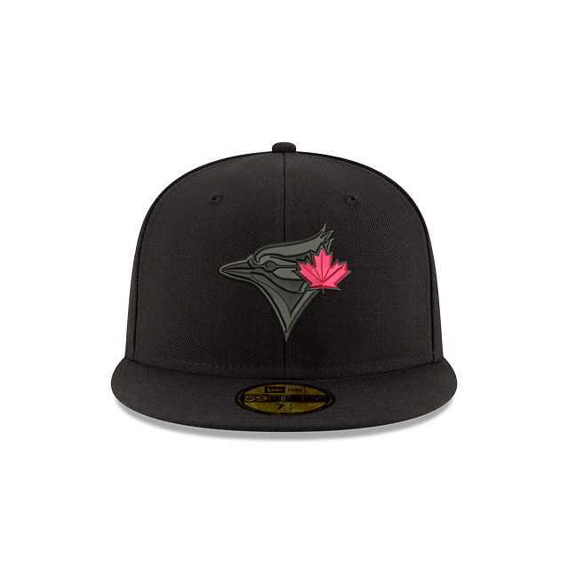 Casquette ajustée noire 59Fifty Red Leaf MLB New Era des Blue Jays de Toronto pour hommes