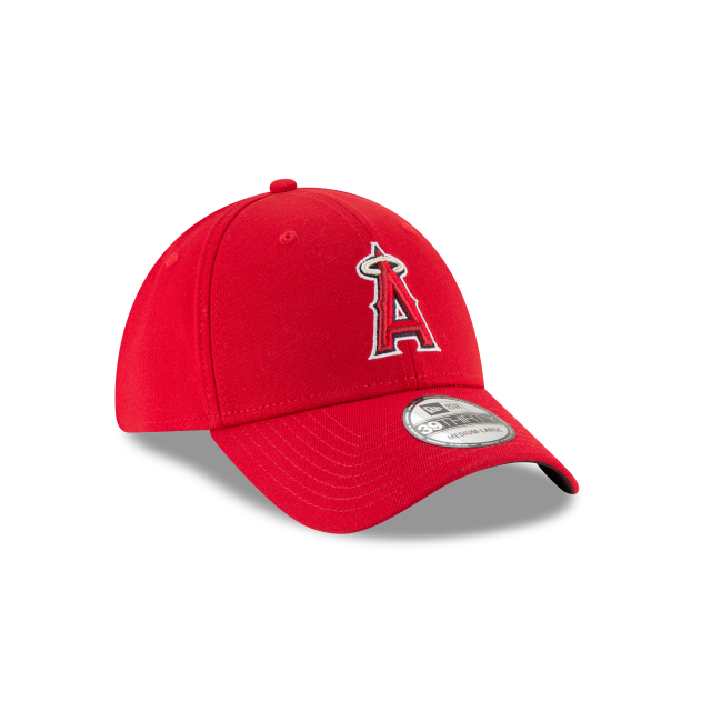 Anaheim Angels MLB New Era Men's Red 39Thirty Team Classic Stretch Fit Hat