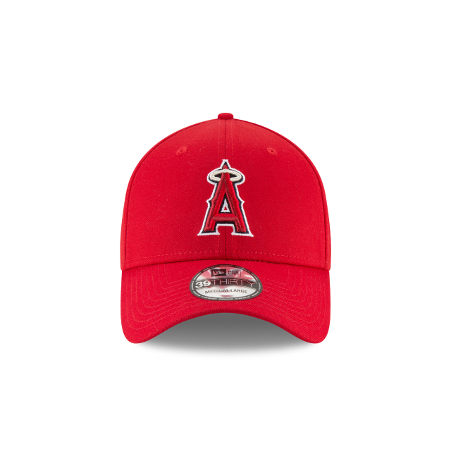 Anaheim Angels MLB New Era Men's Red 39Thirty Team Classic Stretch Fit Hat