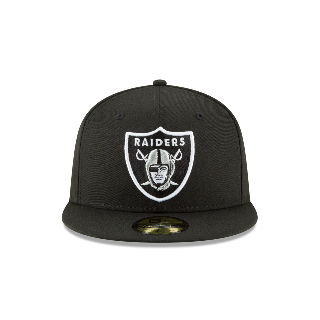 Las Vegas Raiders NFL New Era Men's Black 59Fifty Team Basic Fitted Hat